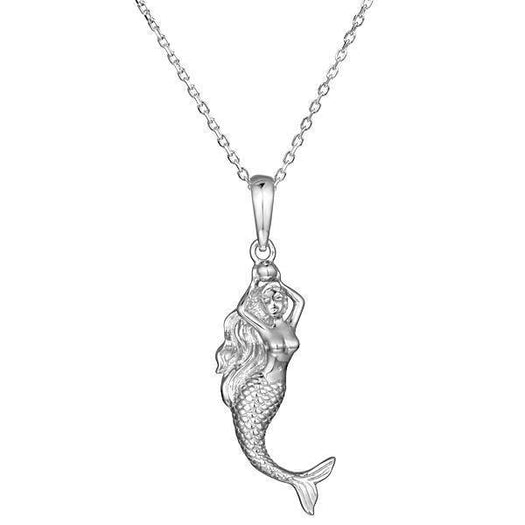 The picture shows a 925 sterling silver mermaid pendant.