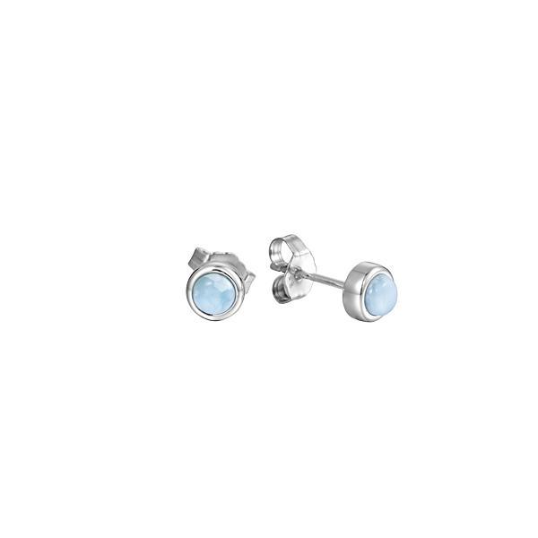 Larimar 6mm Stud Earrrings Earrings Island by Koa Nani