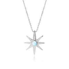 Larimar Art Deco Star Pendant Pendant Island by Koa Nani 