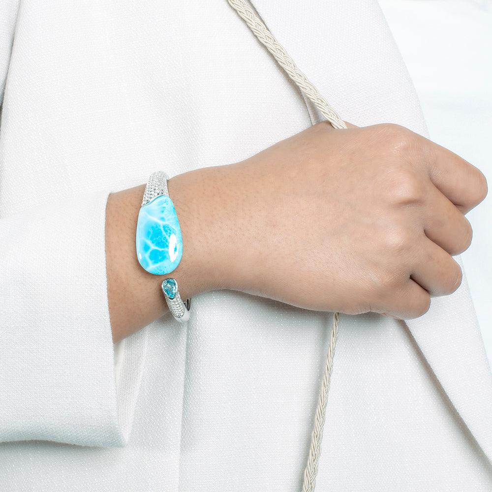Larimar Atlantis Wrap Bangle Bangle Island by Koa Nani 