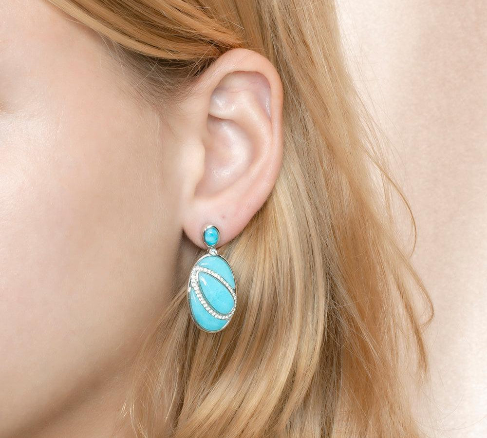 Larimar Betelgeuse Star Earrings Earrings Island by Koa Nani 