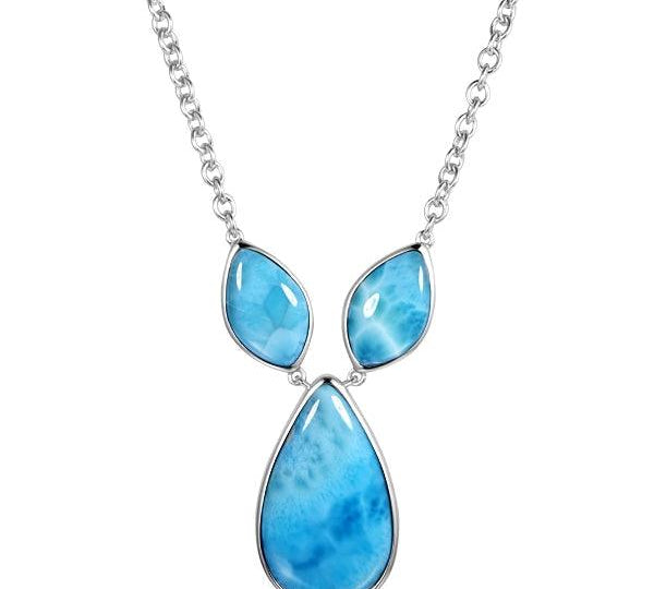 Larimar Bodies of Water Necklace Necklace Island by Koa Nani 