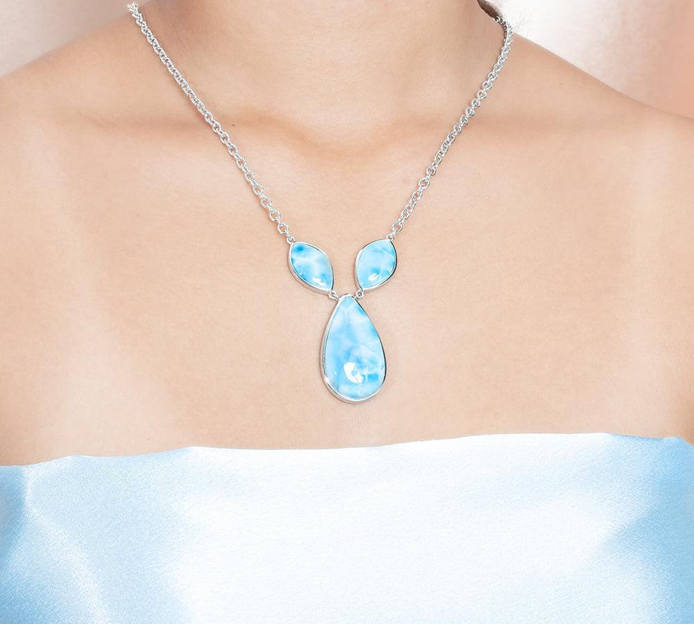 Larimar Bodies of Water Necklace Necklace Island by Koa Nani 