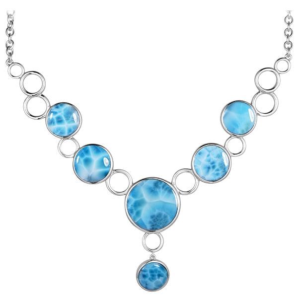 Larimar Bubbles Charm Necklace Necklace Island by Koa Nani 