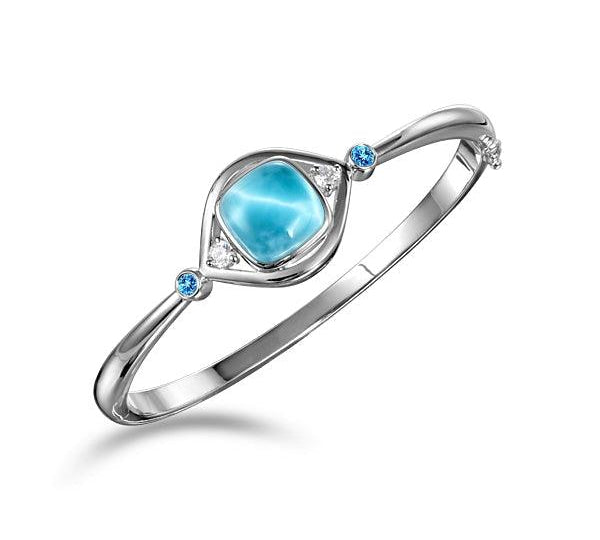 Larimar Dolphin’s Eye Bangle Bangle Island by Koa Nani 