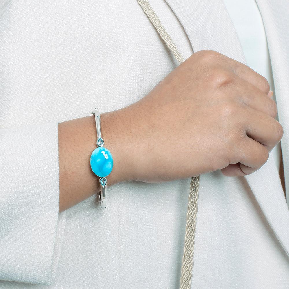 Larimar Eclipse Bangle Bangle Island by Koa Nani 