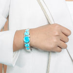 Larimar Floating Stones Bangle Bangle Island by Koa Nani 