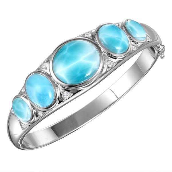 Larimar Floating Stones Bangle Bangle Island by Koa Nani 
