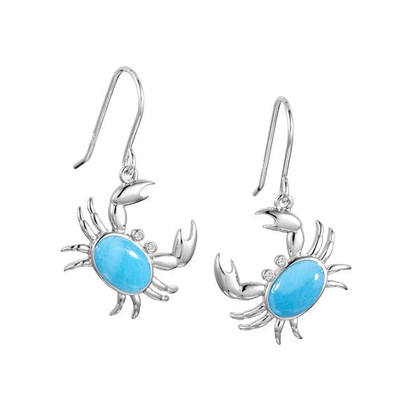 Larimar Friendly Crab Earrings Earrings Island by Koa Nani 