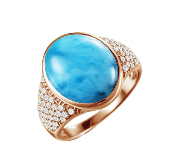 Larimar Full Moon Cocktail Ring Ring Island by Koa Nani 