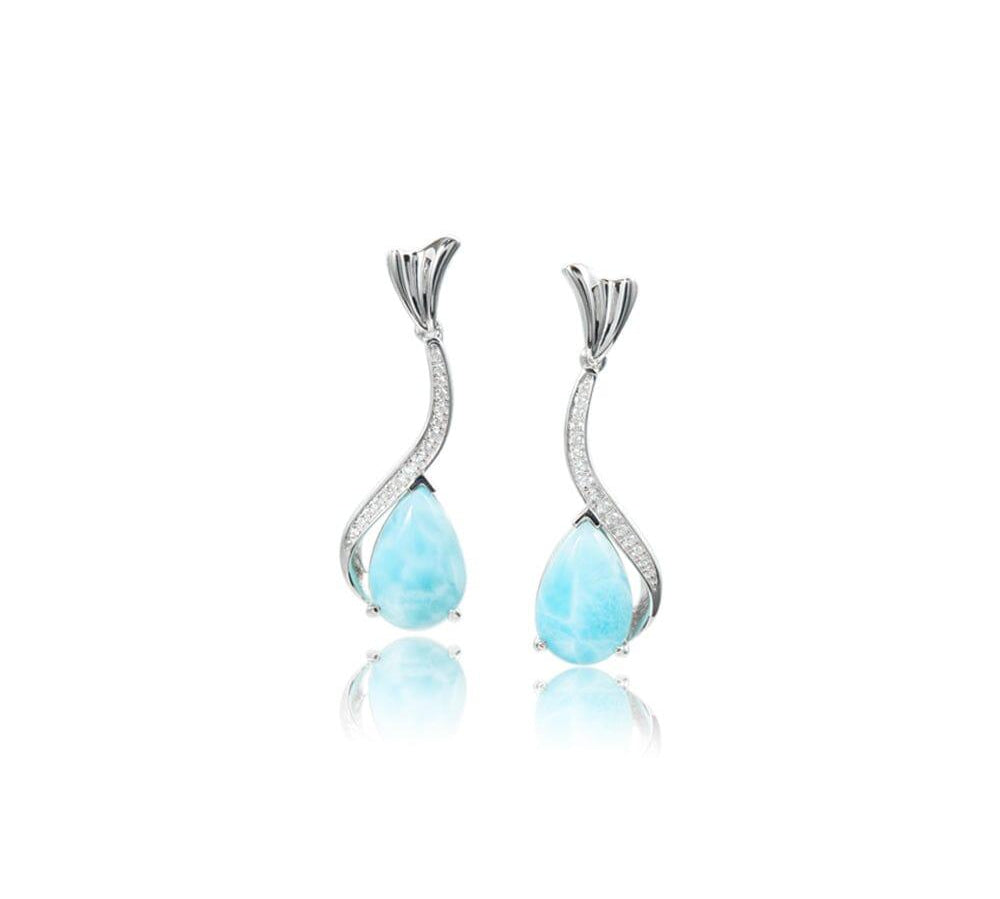 Larimar Glamour Earrings Earrings Island by Koa Nani 