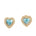 Larimar Hau'oli Heart Earrings Earrings Island by Koa Nani 