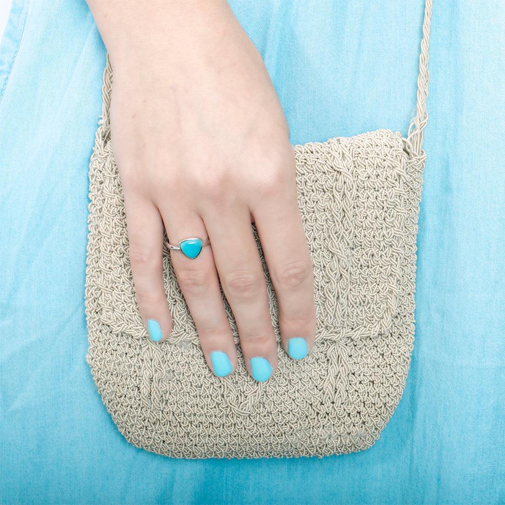 Larimar Heart Ring Ring Island by Koa Nani 