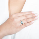 Larimar Heart Ring Ring Island by Koa Nani 