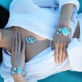 Larimar Into the Depths Bangle Bangle Island by Koa Nani 