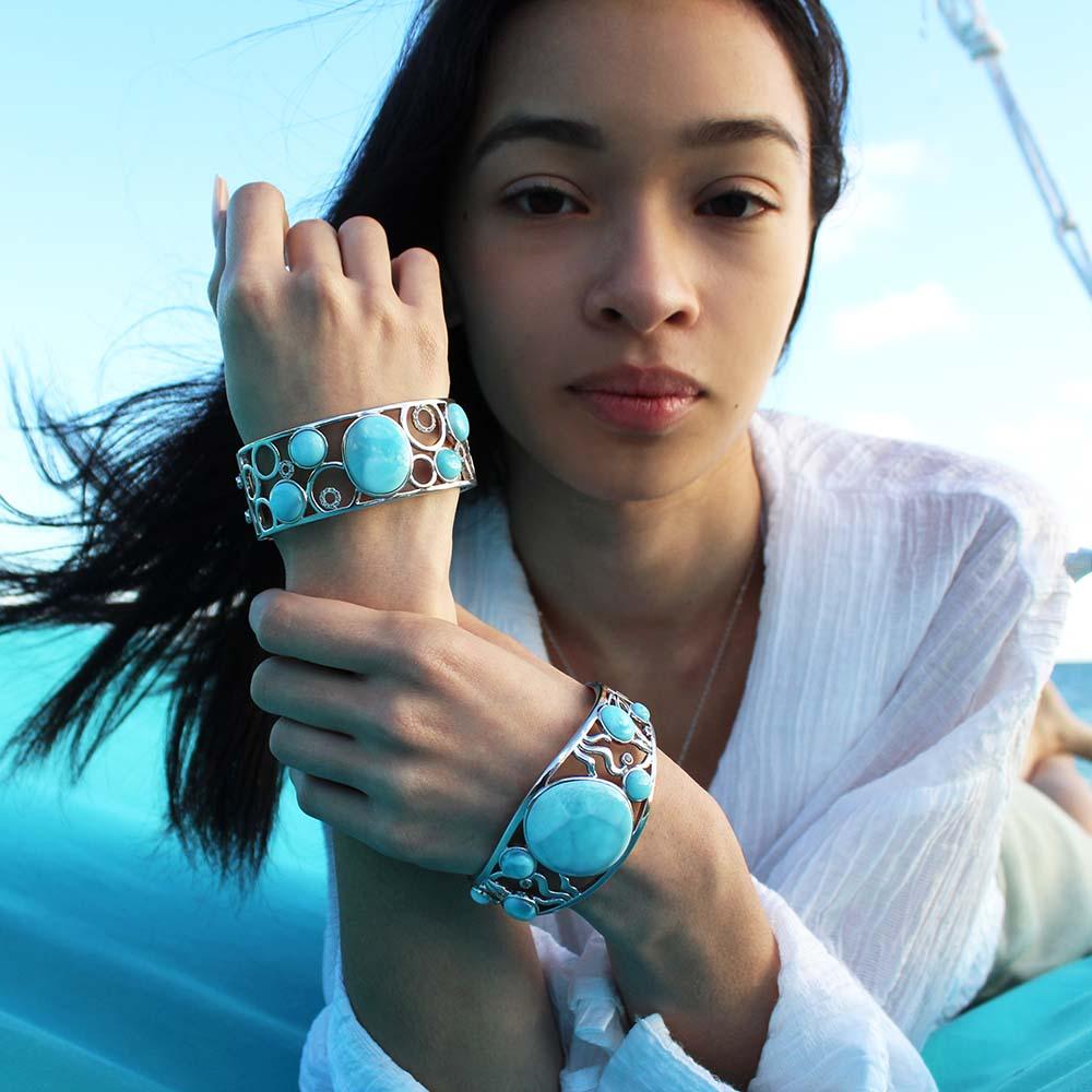 Larimar Into the Depths Bangle Bangle Island by Koa Nani 