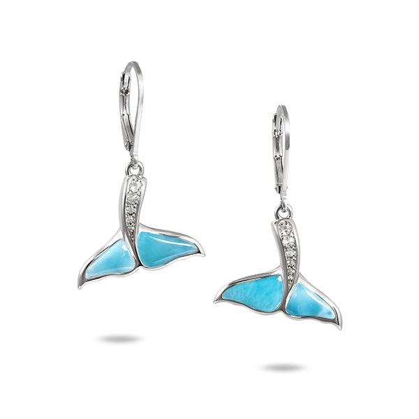 Larimar Kai Whale Tail Earrings Earrings Island by Koa Nani 