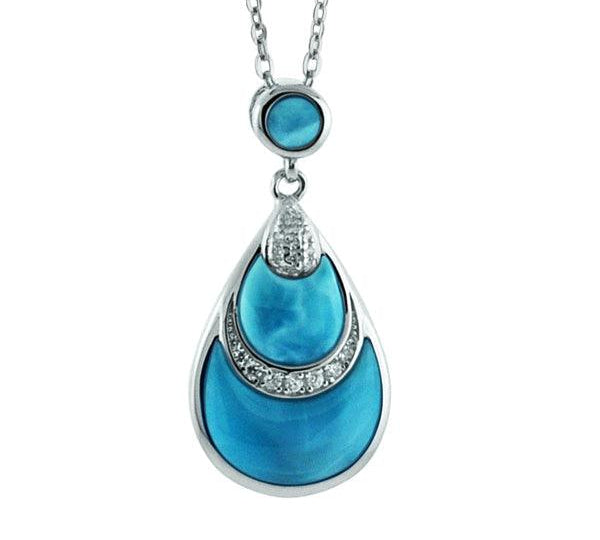 Larimar Lava Flow Pendant Pendant Island by Koa Nani 