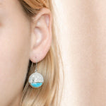 Larimar Lighthouse Medallion Earrings Earrings Island by Koa Nani 