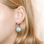 Larimar Lighthouse Medallion Earrings Earrings Island by Koa Nani 