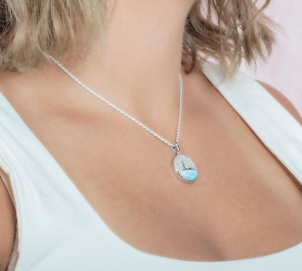 Larimar Lighthouse Medallion Pendant Pendant Island by Koa Nani 