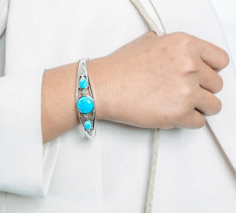 Larimar Mahealani Bangle Bangle Island by Koa Nani 