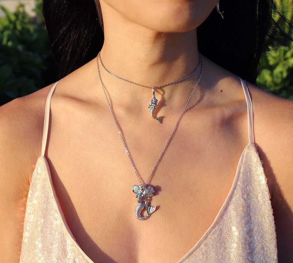 Larimar Mermaid's Treasure Pendant Pendant Island by Koa Nani 