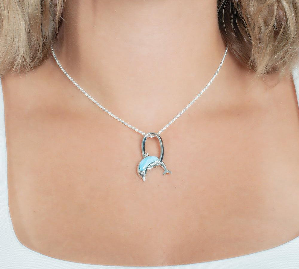 Larimar Nai’a Loop Pendant Pendant Island by Koa Nani 