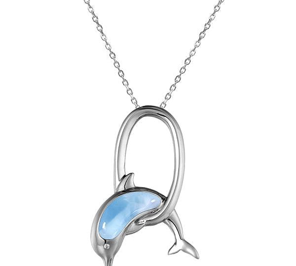 Larimar Nai’a Loop Pendant Pendant Island by Koa Nani 