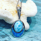 Larimar & Opalite Moonrise Pendant Pendant Island by Koa Nani 