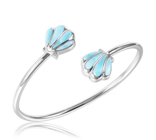 Larimar Oyster Shell Sleek Bangle Bangle Island by Koa Nani 