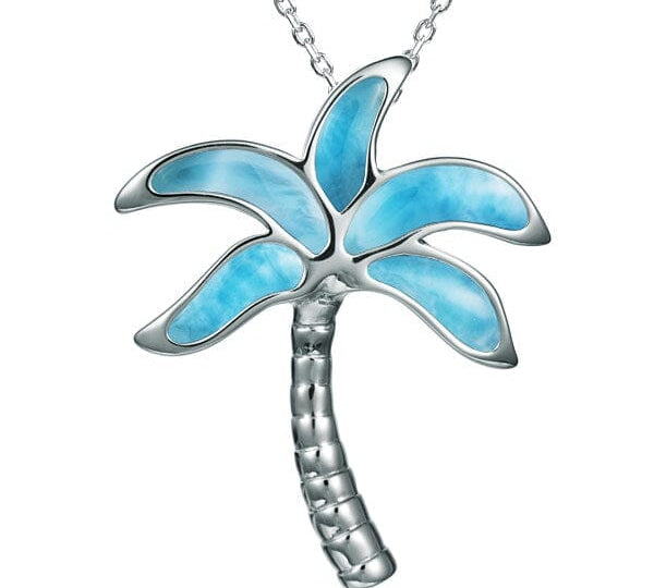 Larimar Palm Tree Pendant Pendant Island by Koa Nani 