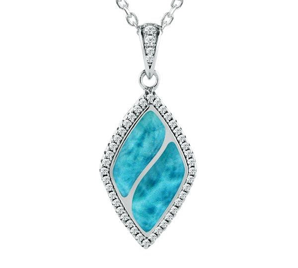 Larimar Pave Ponds Pendant Pendant Island by Koa Nani 