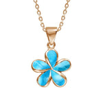 Larimar Plumeria Pendant Pendant Island by Koa Nani 