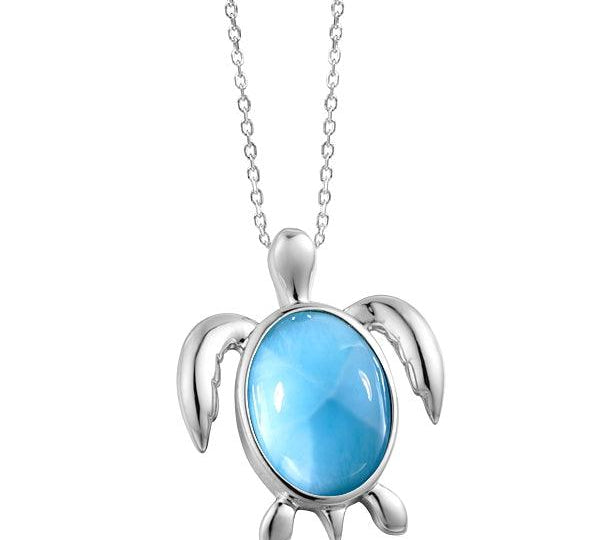 Larimar Poipu Honu Pendant Pendant Island by Koa Nani 