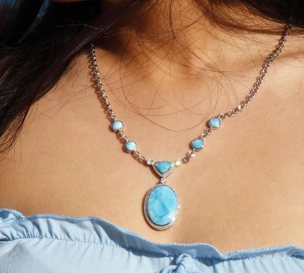 Larimar Poolside Necklace Necklace Island by Koa Nani 