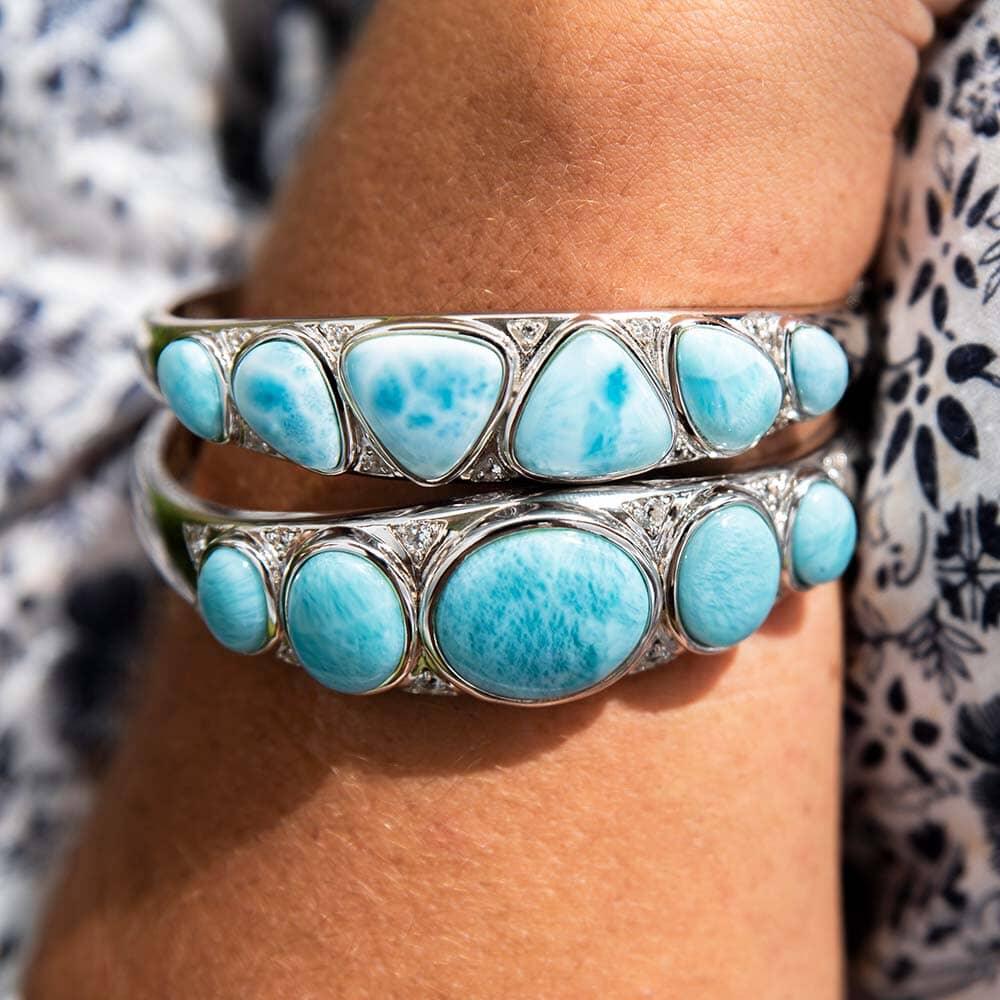 Larimar Reuleaux Bangle Bangle Island by Koa Nani 