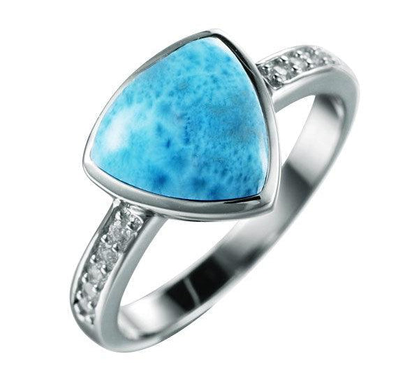 Larimar Reuleaux Ring Pavé Band Ring Island by Koa Nani 5