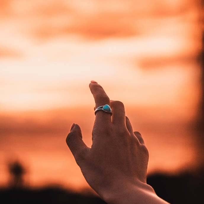 Larimar Reuleaux Split Band Ring Ring Island by Koa Nani 