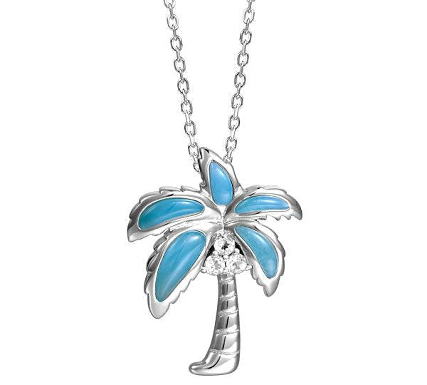 Larimar Royal Palm Tree Pendant Pendant Island by Koa Nani 