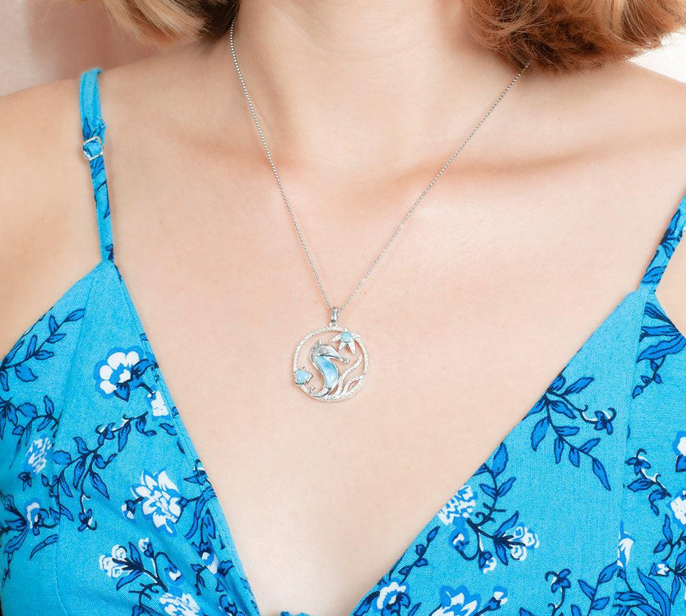 Larimar Sea Life Pendant Pendant Island by Koa Nani 