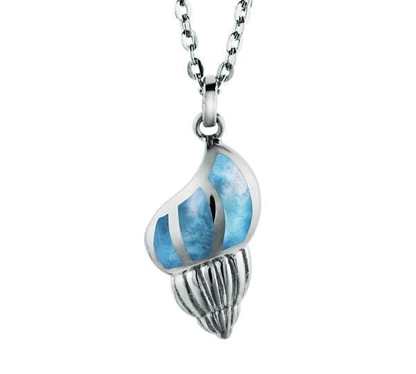 Larimar Seashell Pendant Pendant Island by Koa Nani 