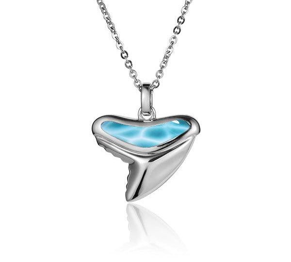 Larimar Shark Tooth Pendant Pendant Island by Koa Nani 