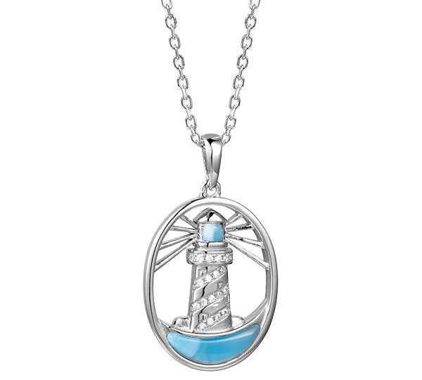 Larimar Shining Lighthouse Pendant Pendant Island by Koa Nani 
