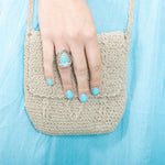 Larimar Shrine Ring Ring Island by Koa Nani 
