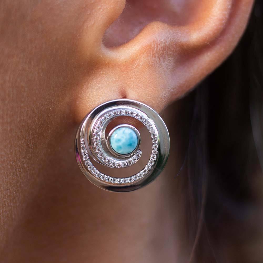 Larimar Spellbound Earrings Earrings Island by Koa Nani 