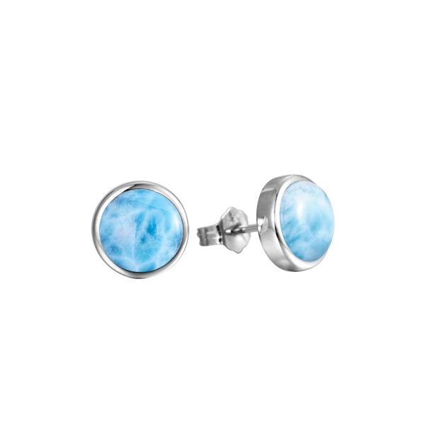 Larimar Stud Earrrings Earrings Island by Koa Nani 