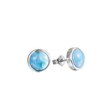 Larimar Stud Earrrings Earrings Island by Koa Nani 