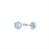 Larimar Stud Earrrings Earrings Island by Koa Nani 