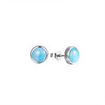 Larimar Stud Earrrings Earrings Island by Koa Nani 